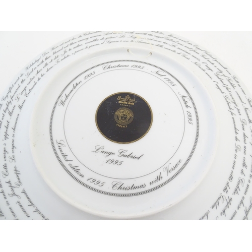 212 - Four Rosenthal collectors plates Comprising Versace Studio-linie Christmas plates for ' Le Roi Balth... 