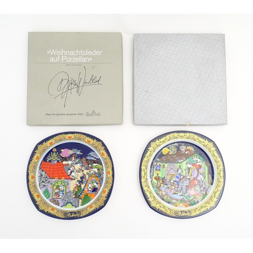 212 - Four Rosenthal collectors plates Comprising Versace Studio-linie Christmas plates for ' Le Roi Balth... 