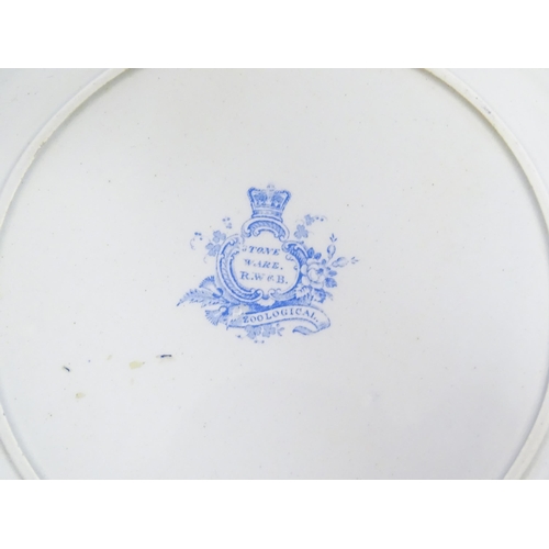 226 - Eight assorted blue and white plates / dishes to include a Minton plate in the pattern Chinese Marin... 