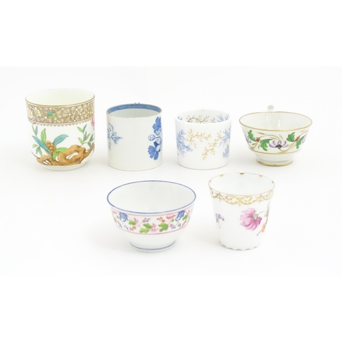 228 - Assorted 19thC and later tea wares to include a saucer decorated in the Gaudy Welsh style. Makers to... 