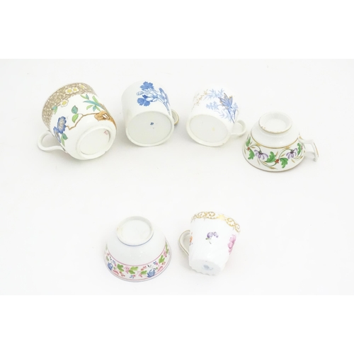 228 - Assorted 19thC and later tea wares to include a saucer decorated in the Gaudy Welsh style. Makers to... 