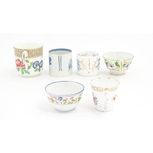 228 - Assorted 19thC and later tea wares to include a saucer decorated in the Gaudy Welsh style. Makers to... 