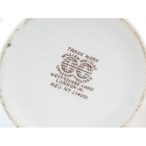 230 - Four commemorative George V Coronation wares to include beaker, tankard, tea cup and pin dish. Maker... 