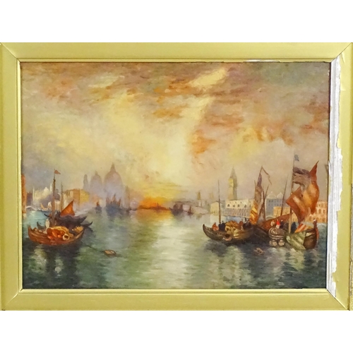 1797 - Manner of Joseph Mallord William Turner (1775-1851), Early 20th Century, Oil on canvas, A Venetian c... 