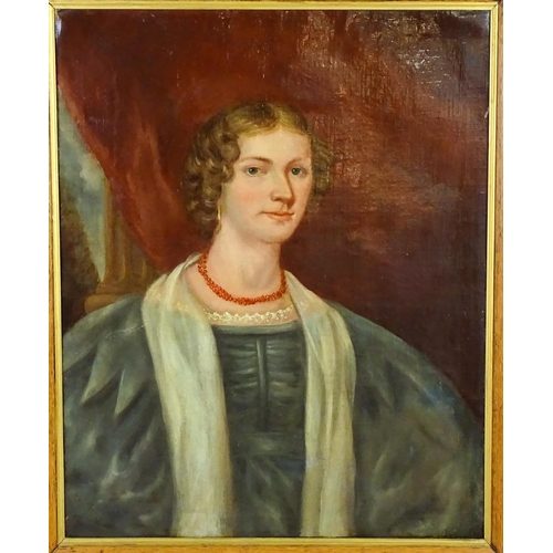 1818 - 19th century, English School, Oil on canvas, A portrait of Mary Ann Blizard (1811-1871), daughter of... 