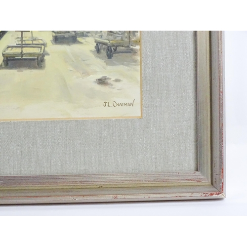 1839 - John Lewis Chapman (b. 1946), Oil on canvas laid on board, The Merchant Venturer in Paddington Stati... 