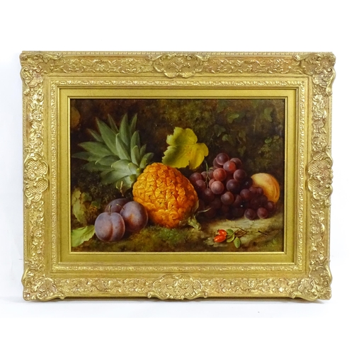 1840 - Henry Chaplin (act. 1855-1879), English School, Oil on board, The Mossy Nook, A still life study wit... 
