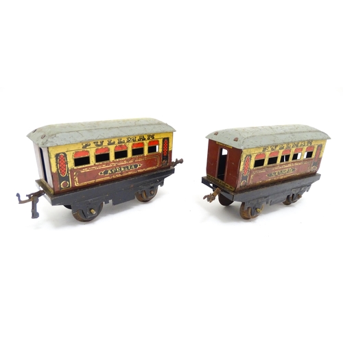 1466 - Toys - Model Train / Railway Interest : A Hornby tinplate clockwork O Gauge Passenger Set, no. 31, c... 