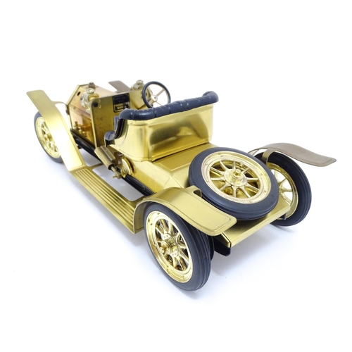 1475 - Toys: A Mamod Special Edition SA1B Steam Roadster, boxed. Approx. 6 x 16 1/2