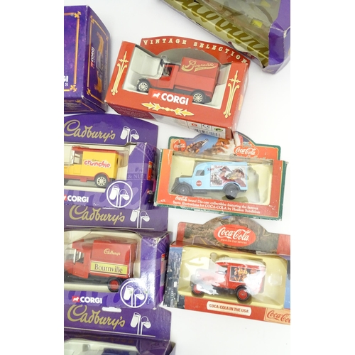 1478 - Toys: A quantity of assorted die cast scale model vehicles to include Corgi Cadbury advertising vehi... 