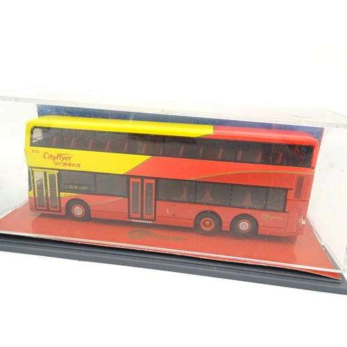 1479 - Toys: A quantity of assorted die cast scale model Corgi Far Eastern Buses to include KMB Christmas O... 