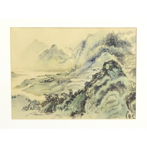 1972 - Doreen Luthert, 20th century, Watercolour, After the Rain, A landscape scene painted in the Chinese ... 