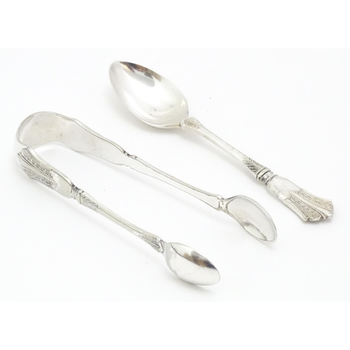 601 - Assorted cased flatware / cutlery to include teaspoons, cake knives, etc. To include a cased set of ... 