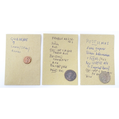 805 - Coins: A quantity of assorted old coins, tokens, medallions, commemorative coins, and some reproduct... 