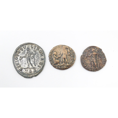 805 - Coins: A quantity of assorted old coins, tokens, medallions, commemorative coins, and some reproduct... 