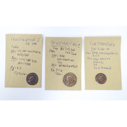 805 - Coins: A quantity of assorted old coins, tokens, medallions, commemorative coins, and some reproduct... 