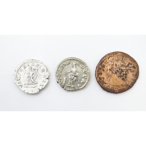 805 - Coins: A quantity of assorted old coins, tokens, medallions, commemorative coins, and some reproduct... 