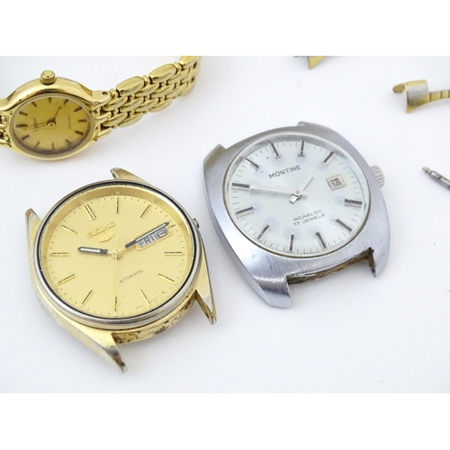 830 - Assorted wristwatches, to include a ladies watches by Omega, Tissot and Seiko. Together with gentlem... 