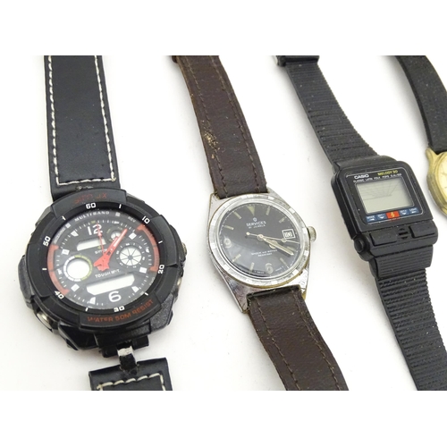 849 - Watchmakers / Repairers Interest : A quantity of assorted wristwatch / wrist watch cases, movements ... 