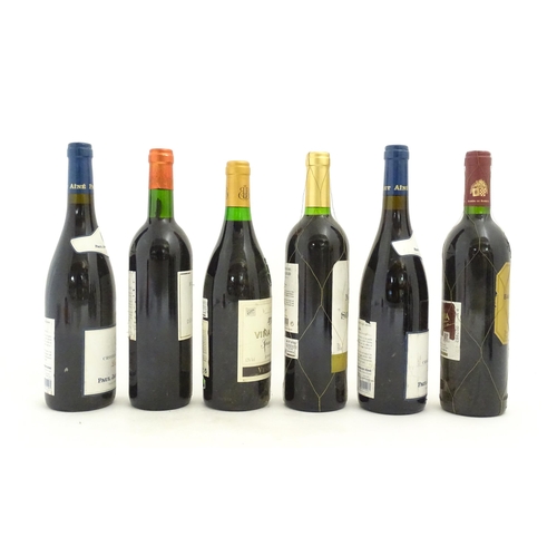 1206 - Eleven bottles of red wine, to include Torre Aldea Rioja 2000, Domaine Saint Benoit Syrah 2007, Morg... 