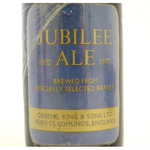 1209 - Four Royal commemorative bottles of beer / ales comprising Silver Jubilee Ale by Courage Brewing Ltd... 