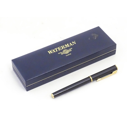 1221 - A cased Waterman 'Ideal' fountain pen, measuring  5 1/2