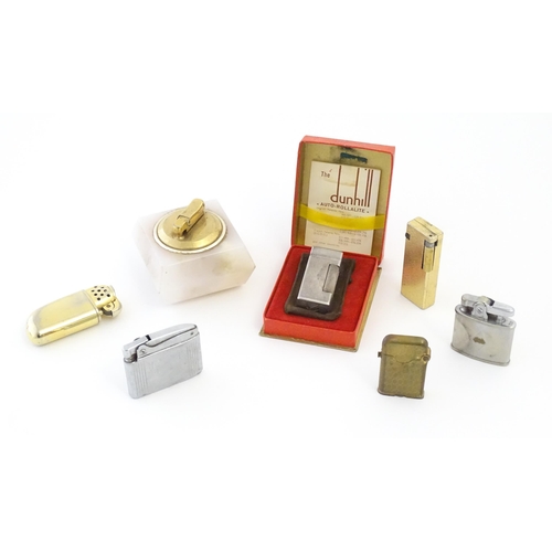 1241 - A mid 20thC cased Dunhill 'Auto-Rollalite' lighter, together with five others by Colibri, Ronson, Th... 