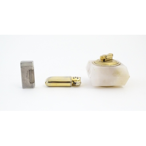 1241 - A mid 20thC cased Dunhill 'Auto-Rollalite' lighter, together with five others by Colibri, Ronson, Th... 