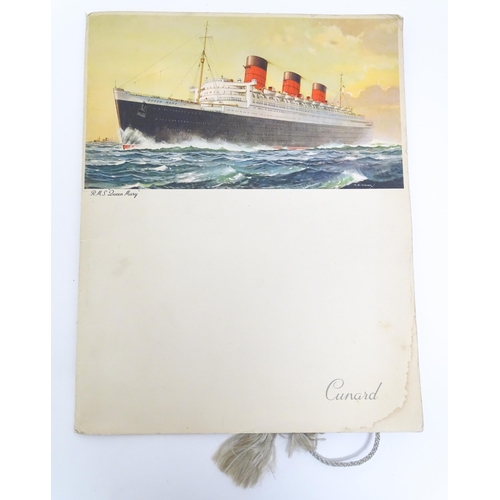 1330 - A quantity of 20thC ephemera relating to Royal Mail Lines Ltd. cruises, to include a 1960 ticket, va... 