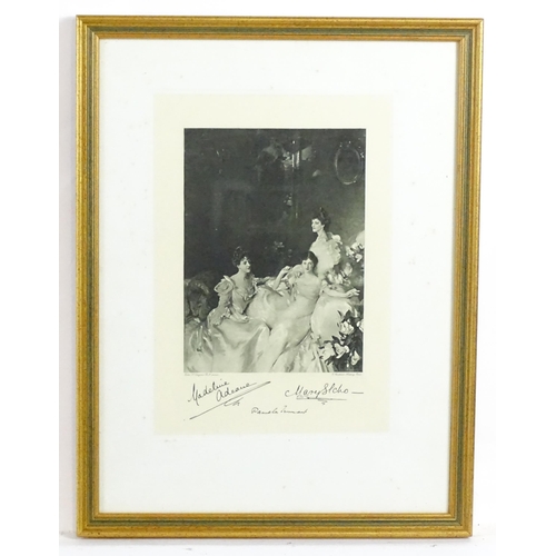 2088 - After John Singer Sargent (1856-1925), Heliogravure engraving, The Wyndham Sisters, Madeline, Pamela... 