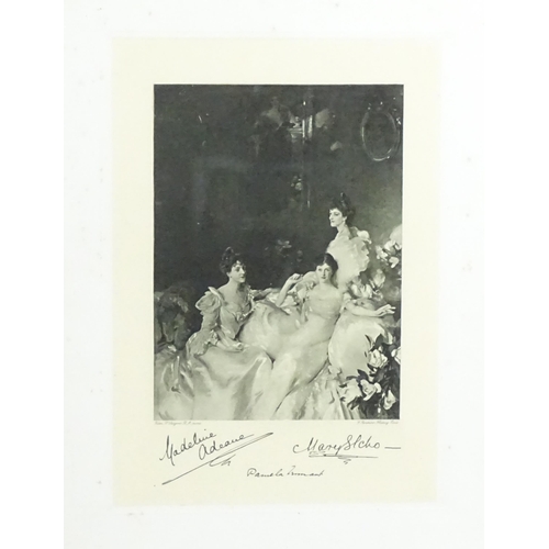 2088 - After John Singer Sargent (1856-1925), Heliogravure engraving, The Wyndham Sisters, Madeline, Pamela... 