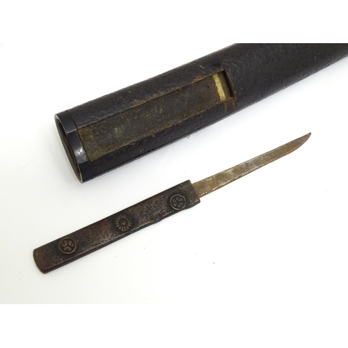 861 - A Shinshinto-era Japanese wakizashi short sword, the 19 1/2