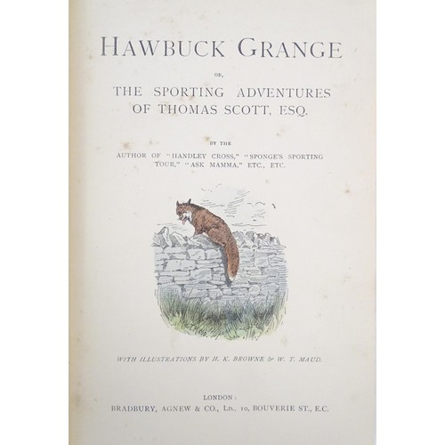 1033 - Books: Five books on the subject of hunting, comprising Hunting on Foot with some Yorkshire Packs, B... 