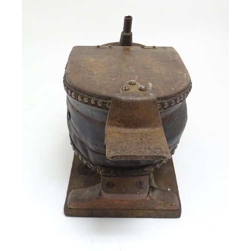 1364 - A vintage deep sea diver's / fireman's foot operated air supply pump similar to models produced by S... 