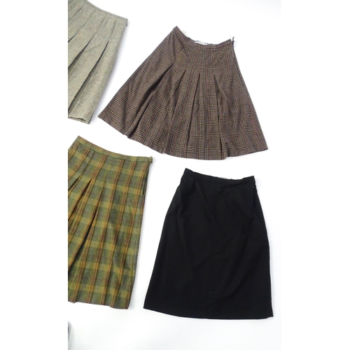 1391 - Vintage fashion / clothing: 5 ladies skirts in UK size 16, to include an Eastex pleated skirt, 2 Jae... 