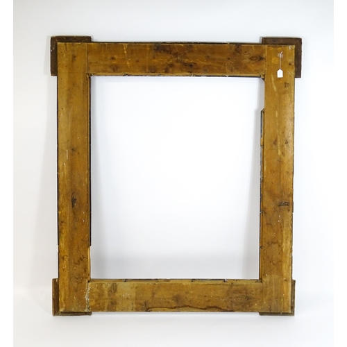 1912A - A large late 19th / early 20thC picture / mirror frame with repeating square decoration with Art Nou... 