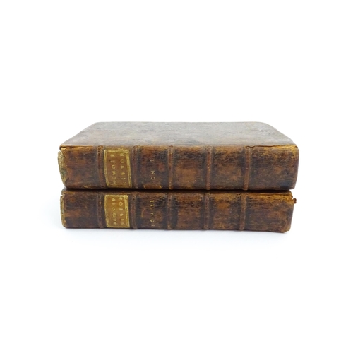 890 - Books: Memoires Historiques, Politiques, Critiques et Litteraires, in two volumes, by Amelot de la H... 