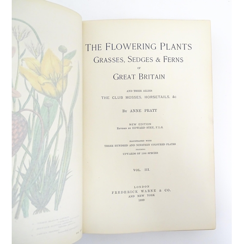 897 - Books: The Flowering Plants of Great Britain, volumes 1-3, by Anne Pratt. Volumes 1-2 published by t... 