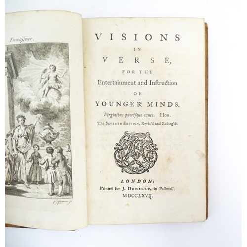 898 - Book: Visions in Verse, for the Entertainment and Instruction of Younger Minds, Seventh Edition. Pri... 