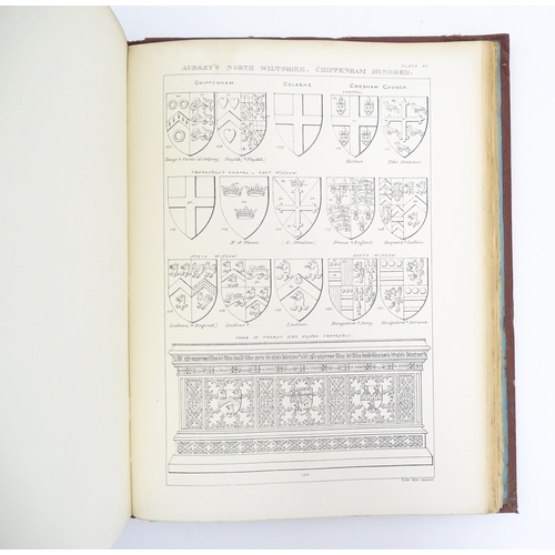 910 - Book: Wiltshire - The Topographical Collections of John Aubrey, corrected and enlarged by John Edwar... 