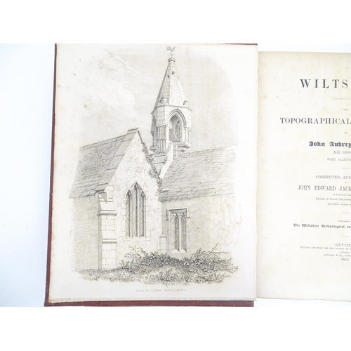 910 - Book: Wiltshire - The Topographical Collections of John Aubrey, corrected and enlarged by John Edwar... 