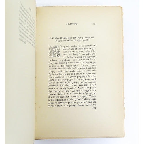 920 - Books: The Fables of Aesop, as first printed by William Caxton in 1484, volumes 1-2, edited by Josep... 