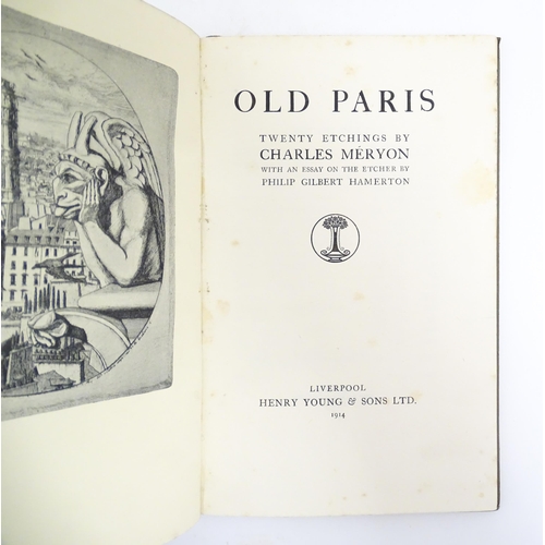 926 - Books: The Etchings of Charles Meryon, by Campbell Dodgson, edited by Geoffrey Holme. Published by T... 