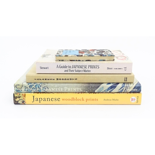 930 - Books: Five books on the subject of Japanese prints comprising A Guide to Japanese Prints and their ... 