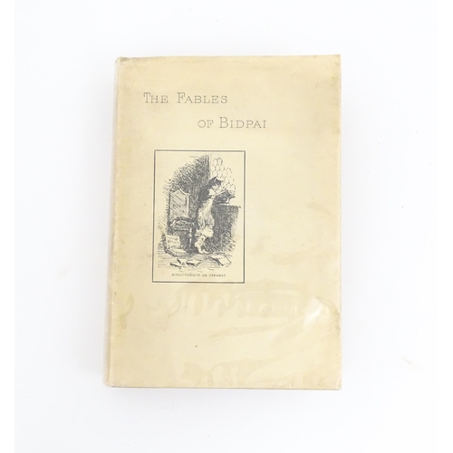 950 - Book: The Earliest English Version of the Fables of Bidpai, by Joseph Jacobs. First edition limited ... 