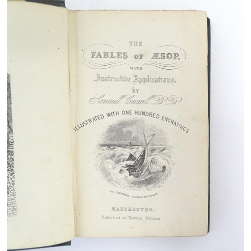 953 - Book: The Fables of Aesop with Instructive Applications, by Samuel Croxall. Published by Thomas John... 