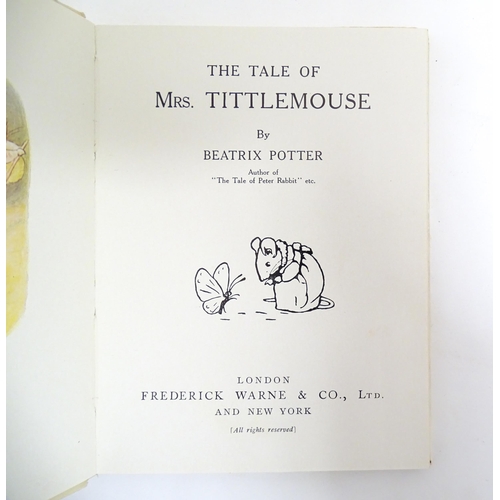 966 - Books: Nine Beatrix Potter books to include The Tale of Mrs Tiggy-Winkle, 1905; The Tale of the Flop... 