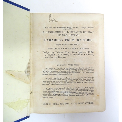 967 - Books: Six books by Mrs Alfred Gatty comprising Domestic Picture and Tales 1866; Melchior's Dream an... 