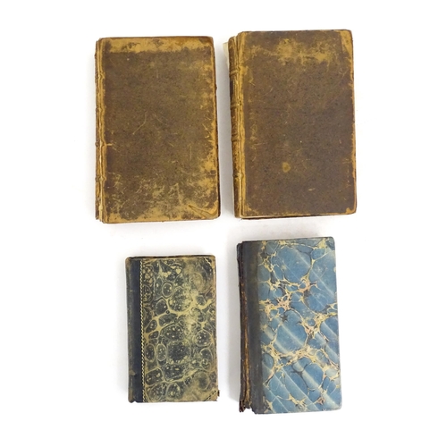 968 - Books: Four assorted French books comprising L'Estat Present de L'Angleterre, Avec Plusieurs Reflexi... 