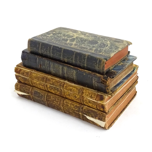 968 - Books: Four assorted French books comprising L'Estat Present de L'Angleterre, Avec Plusieurs Reflexi... 